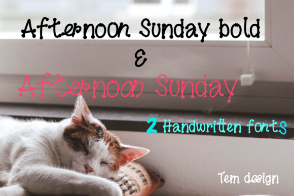Afternoon Sunday: The Perfect Display Font for Small Business Branding