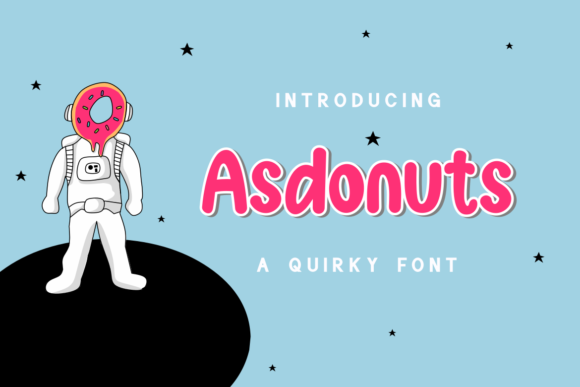 Asdonuts: The Quirky Display Font for Creative Projects