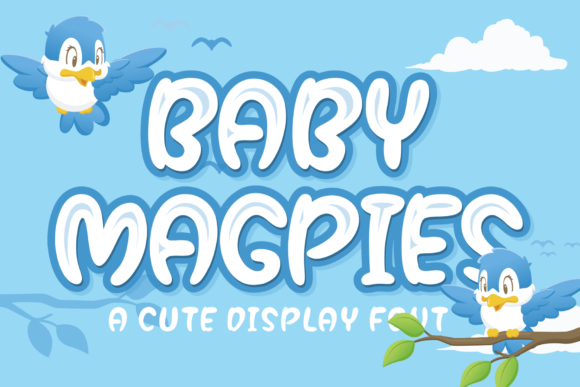 Baby Magpies: A Playful Display Font for Creative Makers