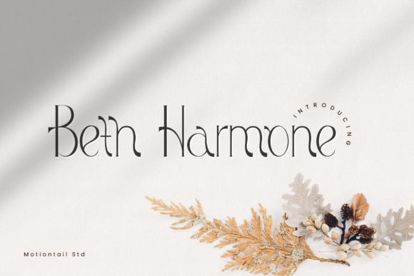 Beth Harmone: A Modern Display Font for Professional Branding