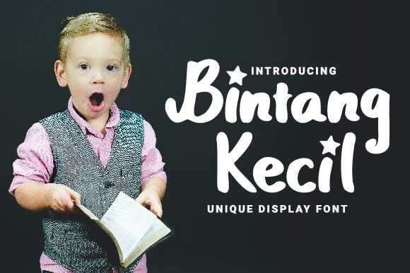 Bintang Kecil Display Font for Creative Makers