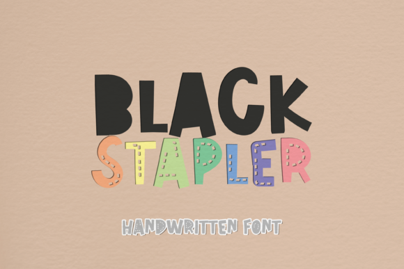 Black Stapler Font for Creative Projects and Branding