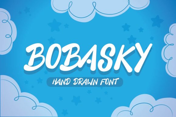 Bobasky: A Chunky Display Font for Creative Makers