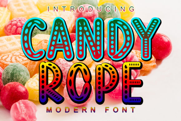Candy Rope Font for Joyful Handmade Creations