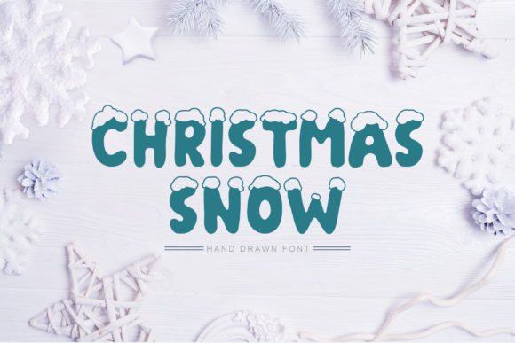 Christmas Snow Font for Festive Handmade Creations