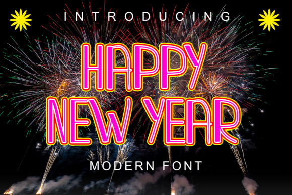 Happy New Year Font for a Fresh Brand Look