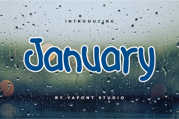 January: A Playful Display Font for Modern Editorial Design