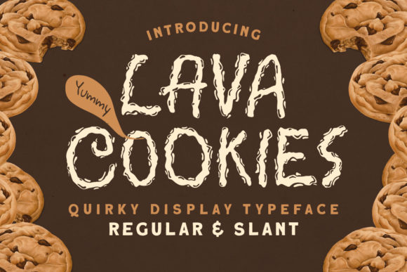 Lava Cookies Display Font for Creative Branding Projects