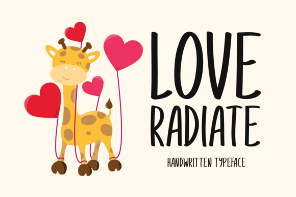 Love Radiate: A Joyful Handwritten Font for Editorial Design