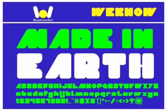 Made in Earth: A Bold Display Font for Strong Brand Identity