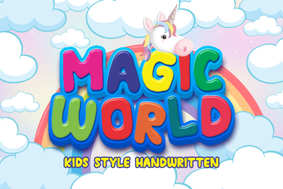 Magic World: A Playful Display Typeface for Editorial Design