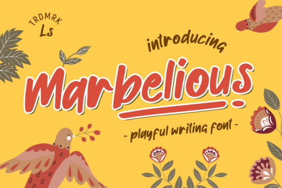 Marbelious: A Playful Display Font for Business Branding
