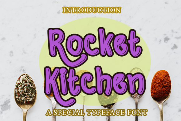 Rocket Kitchen: A Playful Display Font for Creative Makers