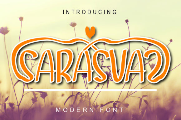 Sarasvaz Display Font for Handmade Creations