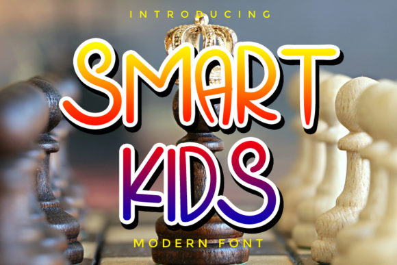 Smart Kids: A Playful Display Font for Creative Projects