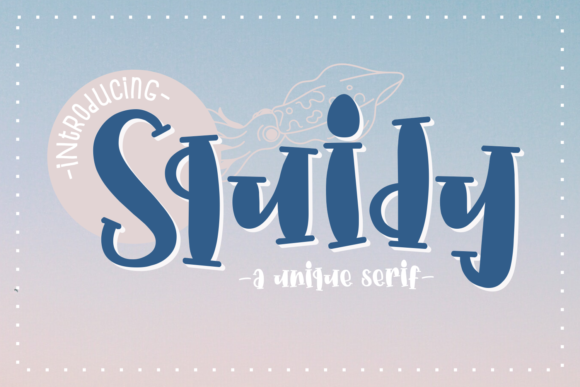 Squidy: A Quirky Display Font for Bold Branding
