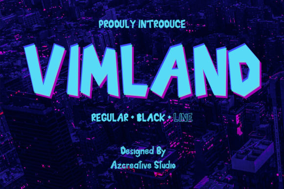 Vimland: The Bold Display Font for Modern Designers