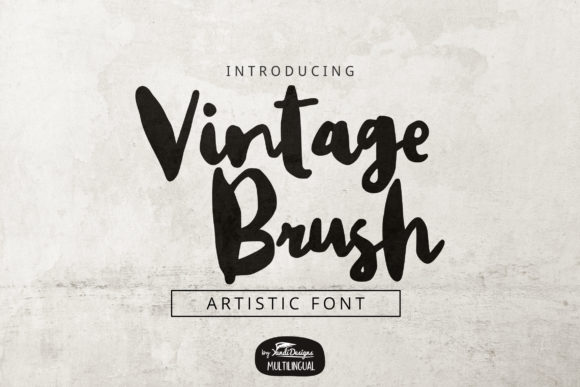 Vintage Brush: The Perfect Display Font for Bold Branding