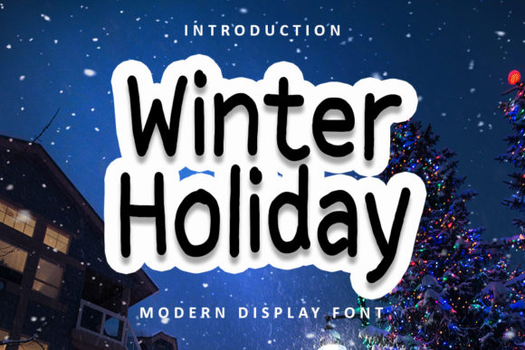 Winter Holiday Font for Modern Web Design